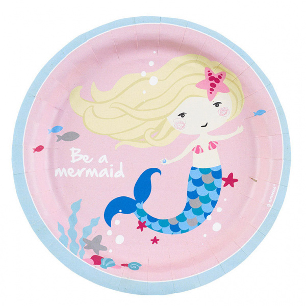 Borden Be A Mermaid Roze 18cm (8ST)