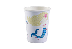 Bekertjes Be A Mermaid Wit 250ml (8ST)