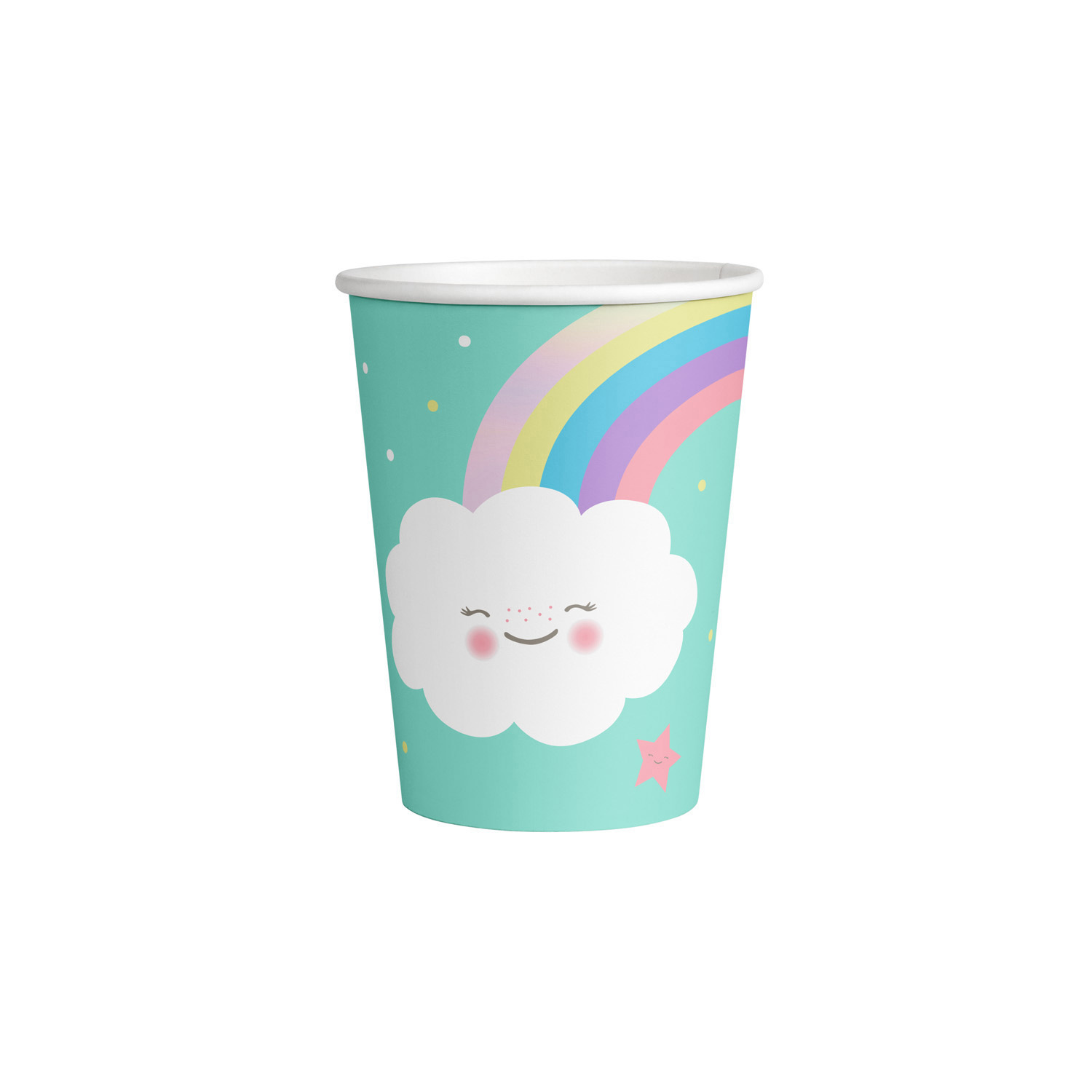 Bekertjes Rainbow & Clouds 250ml (8ST)