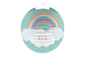 Lampion Rainbow & Clouds 25cm (1ST)