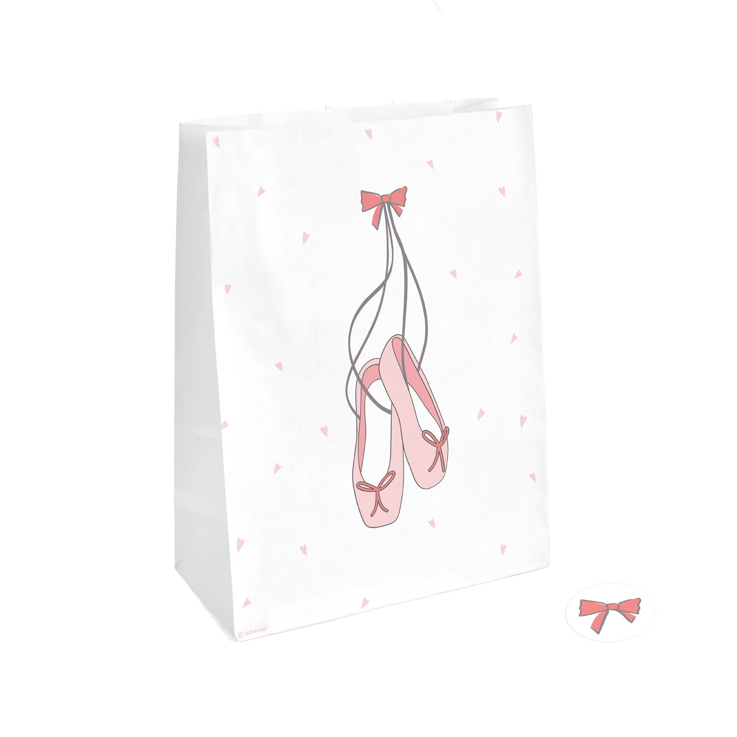 Papieren Uitdeelzakjes Little Dancer met Stickers (4ST)