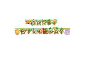 Letterslinger Jungle Fun "Happy Birthday" 170cm (1ST)