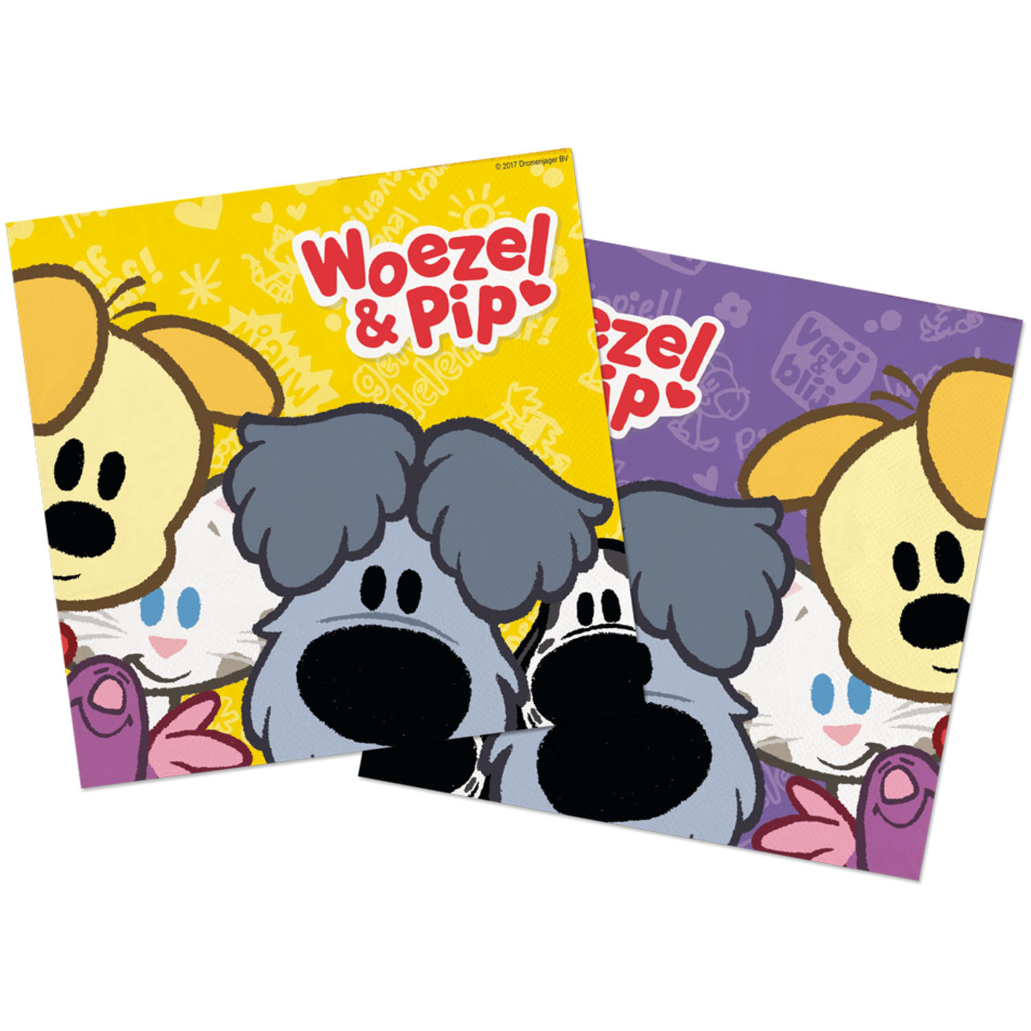 Servetten Woezel & Pip 33cm (20ST)