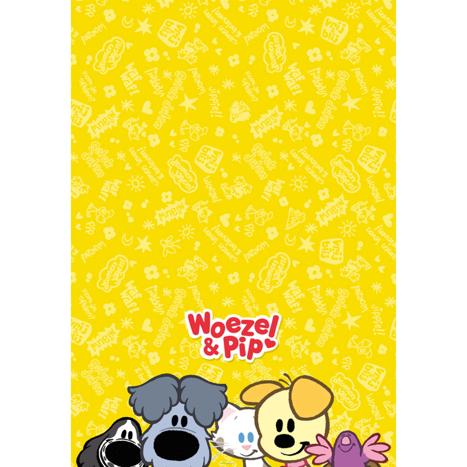 Plastic Tafelkleed Woezel & Pip 180cm x 130cm (1ST)