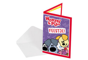 Uitnodigingen Woezel & Pip (8ST)
