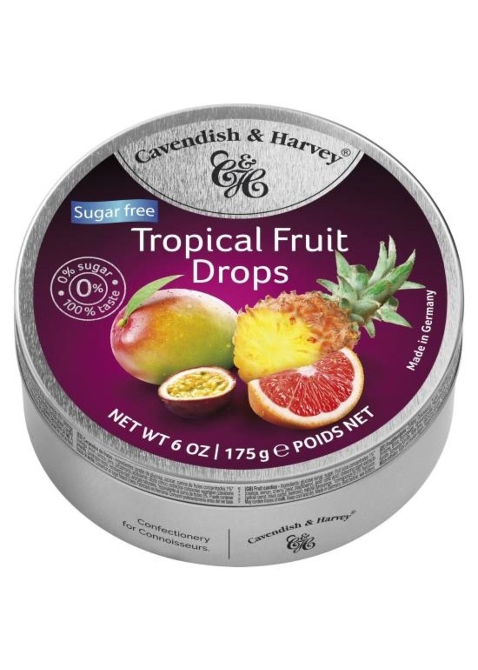 Cavendish & Harvey Tropical Fruit Drops Suikervrij