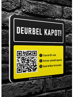 Wetboek van Mafrecht Voordeur bordje - DEURBEL KAPOT!