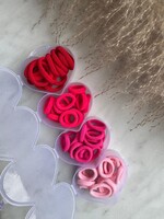Elastiekjes set - roze (Valentijnsdag)