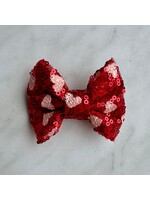 Gitterstrik hartjes - rood