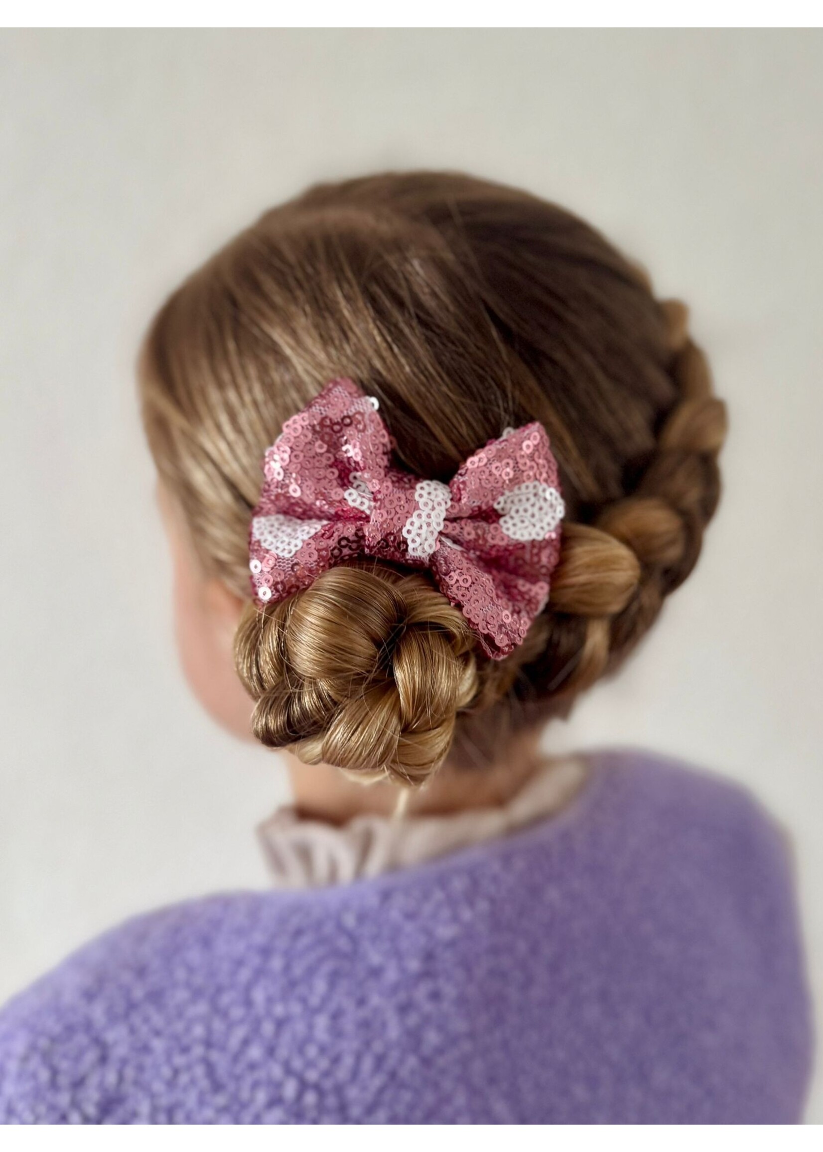 Gitterstrik hartjes - roze - valentijnsdag