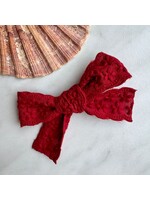 Kanten rode strik -  'Rhodé'