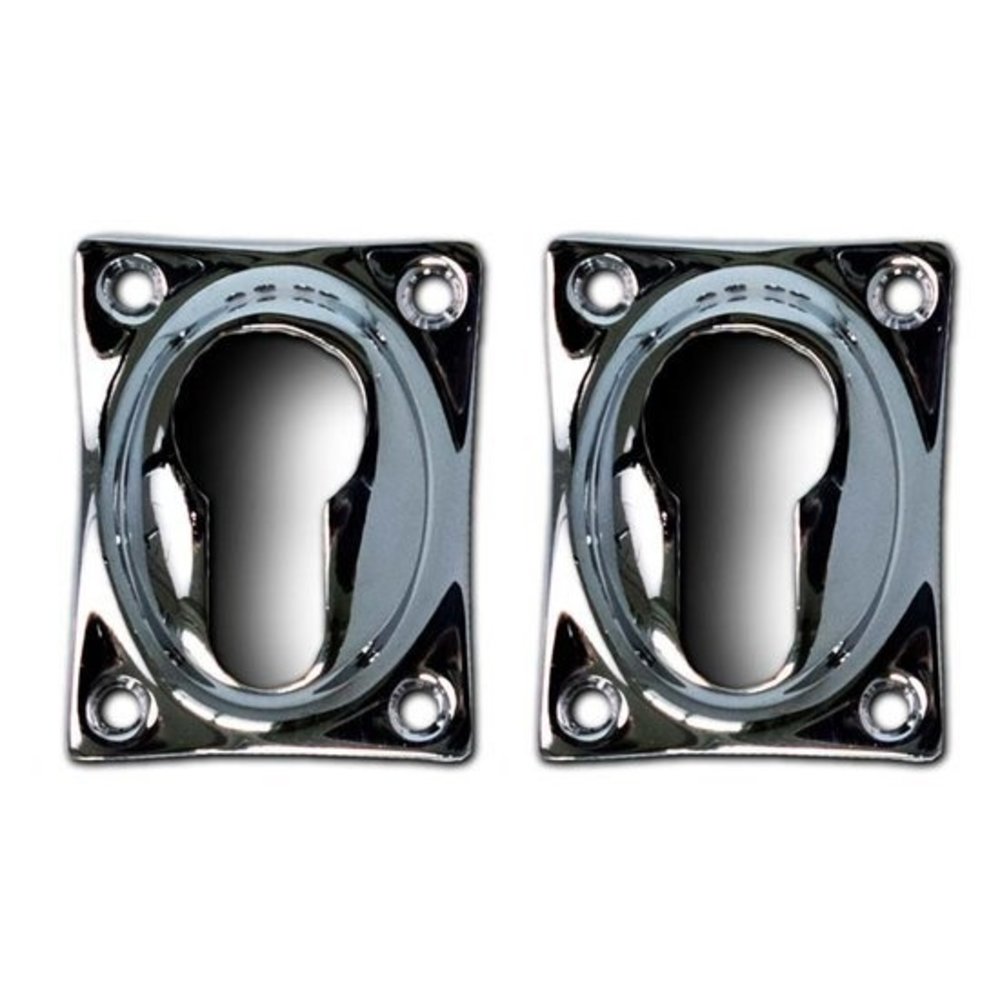 De Oude Deurklink Cilinderrozet rechthoekig in glanzend nikkel De Oude Deurklink Cilinderrozet rechthoekig in glanzend nikkel