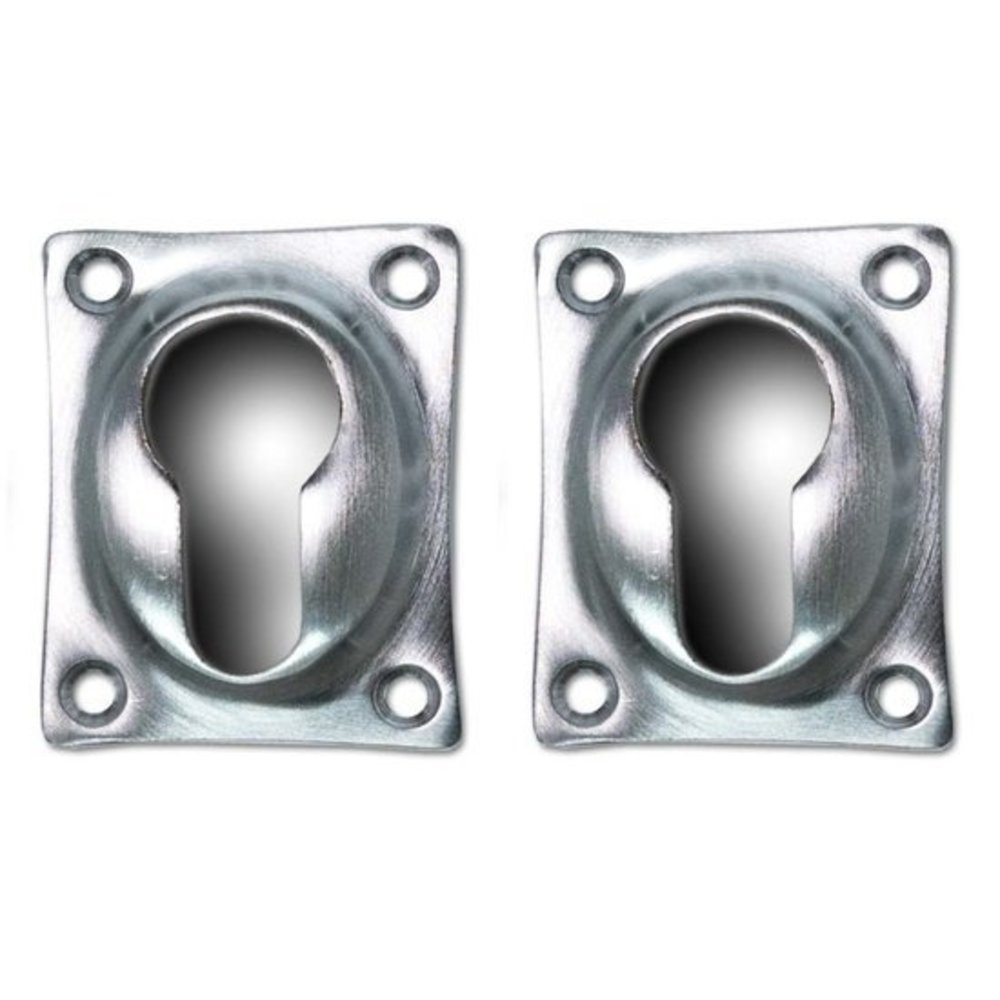 De Oude Deurklink Cilinderrozet rechthoekig in mat geborsteld nikkel De Oude Deurklink Cilinderrozet rechthoekig in mat geborsteld nikkel