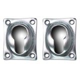 De Oude Deurklink Cilinderrozet rechthoekig in mat geborsteld nikkel De Oude Deurklink Cilinderrozet rechthoekig in mat geborsteld nikkel