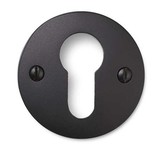 De Oude Deurklink Cilinderrozet rond mat zwart De Oude Deurklink Cilinderrozet rond mat zwart