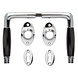 De Oude Deurklink Deurklink set - Deco glanzend nikkel met ovale sleutelrozetten De Oude Deurklink Deurklink set - Deco glanzend nikkel met ovale sleutelrozetten
