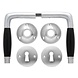 De Oude Deurklink Deurklink set - Deco mat geborsteld nikkel met ronde sleutelrozetten De Oude Deurklink Deurklink set - Deco mat geborsteld nikkel met ronde sleutelrozetten