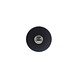 Intersteel Deurbel rond verdekt ø53x10 mat zwart met rvs Intersteel Deurbel rond verdekt ø53x10 mat zwart met rvs