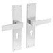 Intersteel Deurklink Amsterdam met schild 250x55x2mm profielcilindergat 55mm rvs geborsteld Intersteel Deurklink Amsterdam met schild 250x55x2mm profielcilindergat 55mm rvs geborsteld