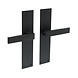 Intersteel Deurklink Amsterdam schild zwart 250x55x2mm blind Intersteel Deurklink Amsterdam schild zwart 250x55x2mm blind