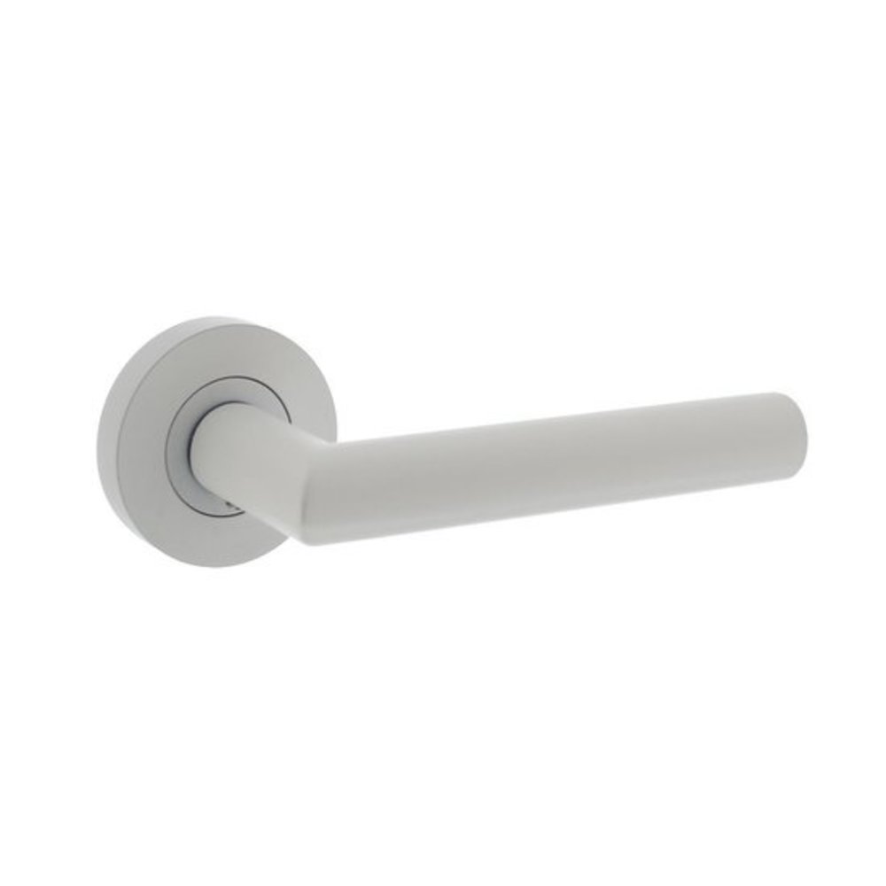 Intersteel Deurklink Bastian rond rozet wit - deurbeslag voor binnendeur - Intersteel Intersteel Deurklink Bastian rond rozet wit - deurbeslag voor binnendeur - Intersteel