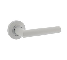 Intersteel Deurklink Bastian rond rozet wit Intersteel Deurklink Bastian rond rozet wit