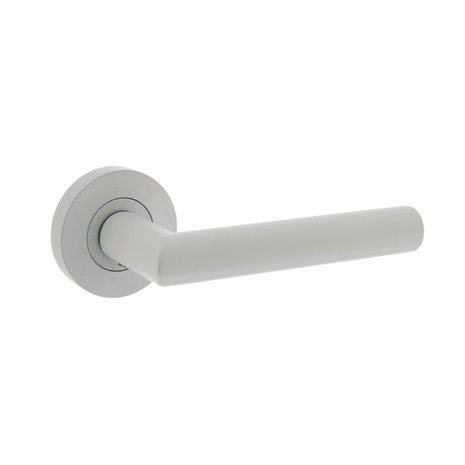 Intersteel Deurklink Bastian rond rozet wit - deurbeslag voor binnendeur - Intersteel Intersteel Deurklink Bastian rond rozet wit - deurbeslag voor binnendeur - Intersteel