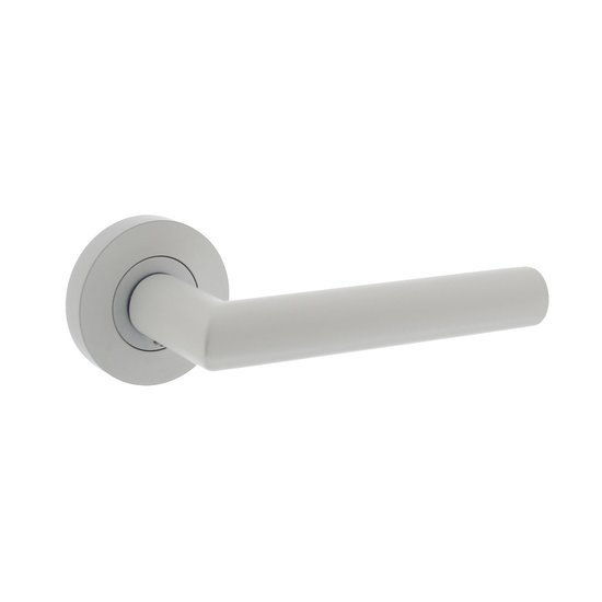 Intersteel Deurklink Bastian rond rozet wit