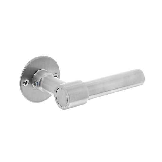 Intersteel Deurklink l/l-model met rozet 2 mm rvs geborsteld