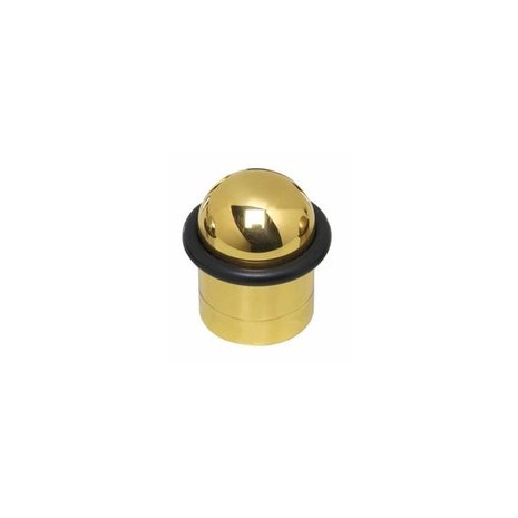 Intersteel Deurstopper met ring messing gelakt