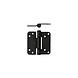 Intersteel Glijlagerscharnier 89 x 89 x 3 mm din links zwart Intersteel Glijlagerscharnier 89 x 89 x 3 mm din links zwart