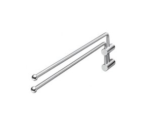 Intersteel Handdoekhouder duo-gebogen draaibaar rvs geborsteld Intersteel Handdoekhouder duo-gebogen draaibaar rvs geborsteld