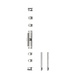 Intersteel Klink-espagnolet links t-recht met stangenset 2x 1245 mm geborsteld rvs Intersteel Klink-espagnolet links t-recht met stangenset 2x 1245 mm geborsteld rvs