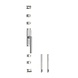 Intersteel Klink-espagnolet rechts hoek 90° met stangenset 2x 1245 mm geborsteld rvs Intersteel Klink-espagnolet rechts hoek 90° met stangenset 2x 1245 mm geborsteld rvs