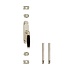 Klink-espagnolet rechts ton 222 met stangenset 2 x 1250 mm mat nikkel / ebbenhout Klink-espagnolet rechts ton 222 met stangenset 2 x 1250 mm mat nikkel / ebbenhout
