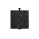Intersteel Kogellagerscharnier mat zwart recht tot 70 kilo Intersteel Kogellagerscharnier mat zwart recht tot 70 kilo