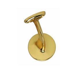 Intersteel Trapleuning houder hol zadel blind messing gelakt Intersteel Trapleuning houder hol zadel blind messing gelakt