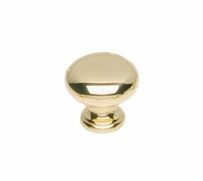 Intersteel Meubelknop paddenstoel 25 mm messing gelakt Intersteel Meubelknop paddenstoel 25 mm messing gelakt