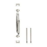 Intersteel Pomp-espagnolet met stangenset 2x 1250 mm vernikkeld Intersteel Pomp-espagnolet met stangenset 2x 1250 mm vernikkeld