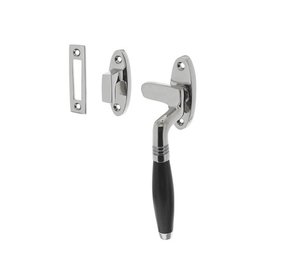 Intersteel Raamsluiting ton rechts nikkel/ebbenhout Intersteel Raamsluiting ton rechts nikkel/ebbenhout