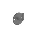 Intersteel Rvs jashaak met achterplaat zwart Intersteel Rvs jashaak met achterplaat zwart