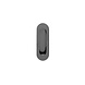 Intersteel Schuifdeurkom mat zwart ovaal 120x40mm blind Intersteel Schuifdeurkom mat zwart ovaal 120x40mm blind