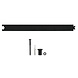 Intersteel Schuifdeursysteem – tussenrail 45 cm mat zwart Intersteel Schuifdeursysteem – tussenrail 45 cm mat zwart