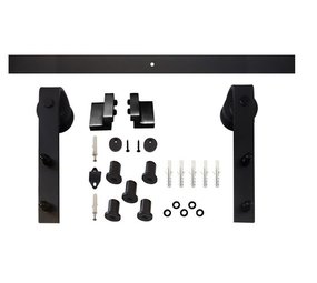 Intersteel Schuifdeursysteem Recht mat zwart Intersteel Schuifdeursysteem Recht mat zwart