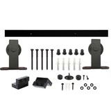 Intersteel Schuifdeursysteem basic top mat zwart Intersteel Schuifdeursysteem basic top mat zwart