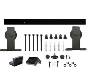 Intersteel Schuifdeursysteem basic top mat zwart Intersteel Schuifdeursysteem basic top mat zwart