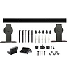 Intersteel Schuifdeursysteem basic top mat zwart - incl. rail en beslag - Intersteel Intersteel Schuifdeursysteem basic top mat zwart - incl. rail en beslag - Intersteel