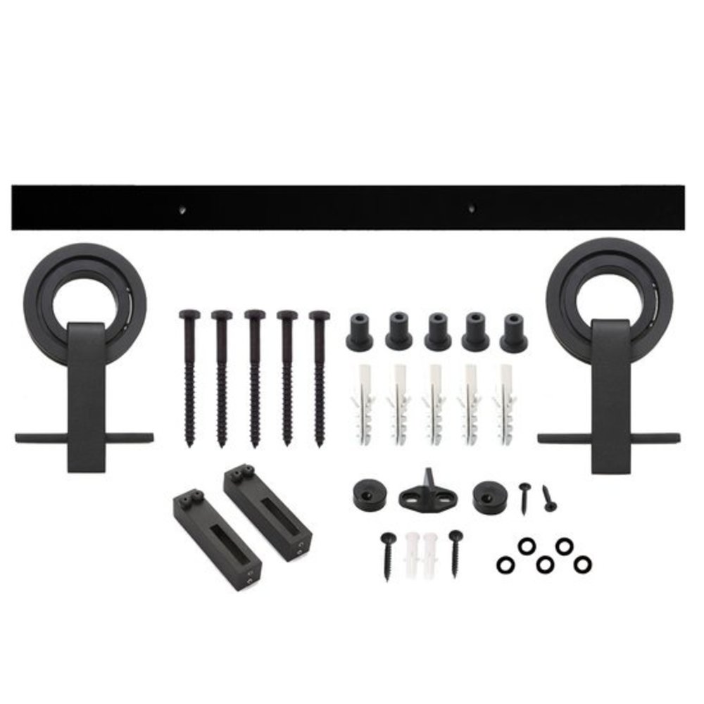 Intersteel Schuifdeursysteem modern top mat zwart Intersteel Schuifdeursysteem modern top mat zwart