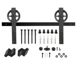 Intersteel Schuifdeursysteem wheel mat zwart Intersteel Schuifdeursysteem wheel mat zwart