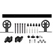 Intersteel Schuifdeursysteem wheel top mat zwart Intersteel Schuifdeursysteem wheel top mat zwart